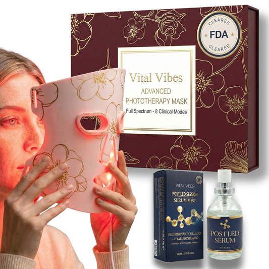 Red Light Therapy Mask + Collagen Serum Included