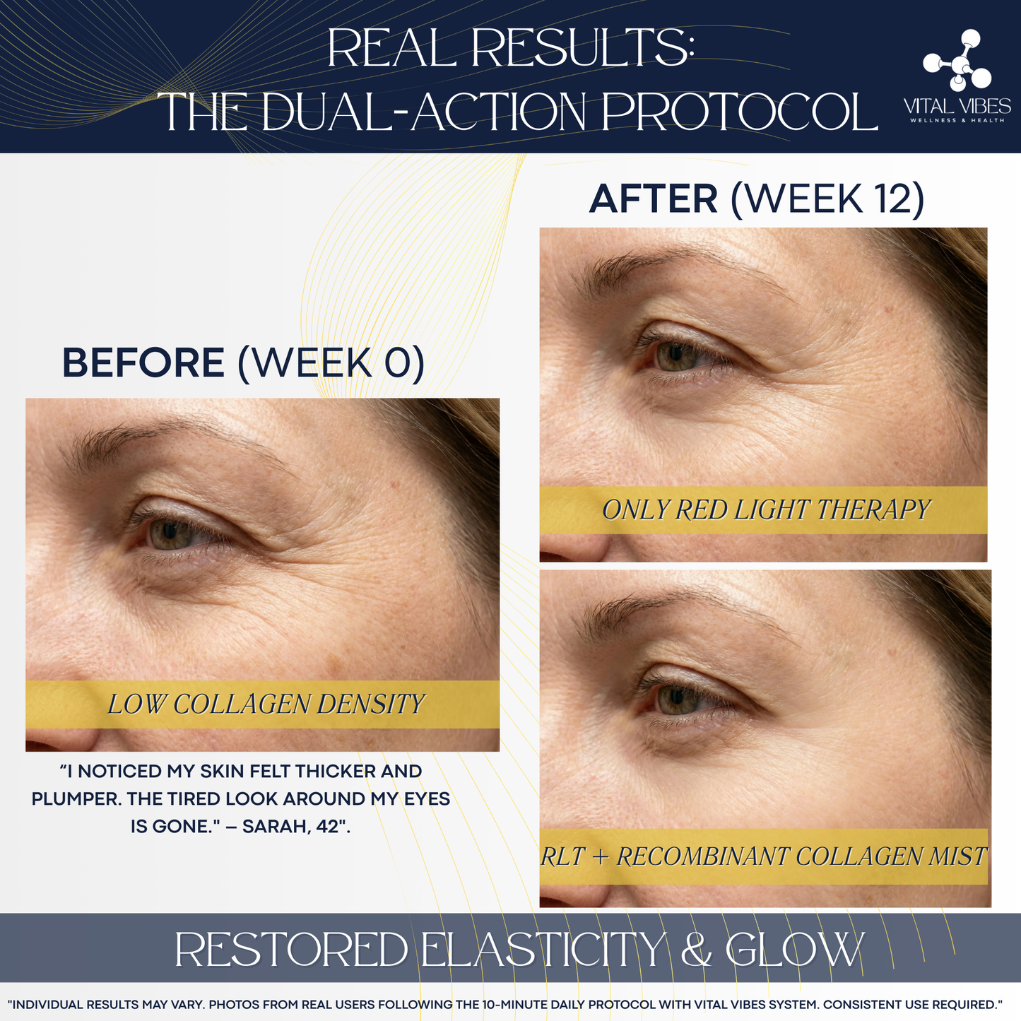 Post Red Light Therapy Serum Mist for Face & Microneedling — Recombinant Collagen + Hyaluronic Acid