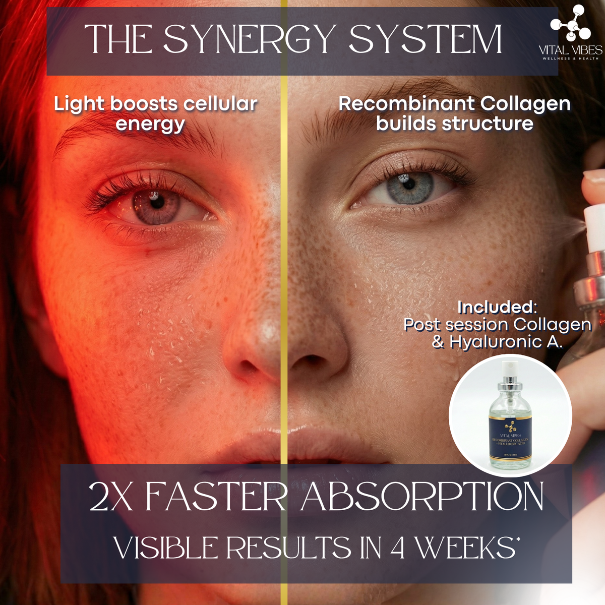 Red Light Therapy Mask + Collagen Serum Included